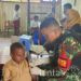 Peduli Kesehatan Anak Papua, Satgas Yonif 310/KK Lakukan Imunisasi di Perbatasan RI-PNG