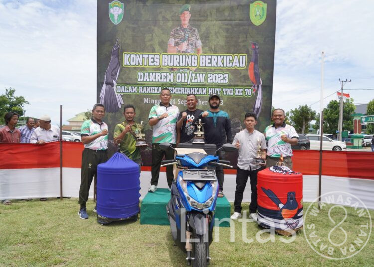 Seru, 600 Peserta Lomba Burung Kicau Perebutkan Piala Danrem 011 /LW