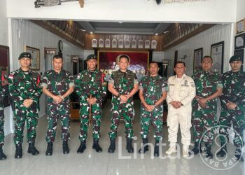 Tim Wasev Ster TNI Tiba di Kotis Satgas Pamtas Statis RI-PNG Yonif RK 111/KB Papua Selatan Dalam Rangka Kunjungan Kerja