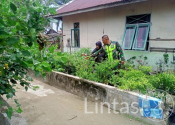 Sertu Eko Tri, Babinsa Koramil 11 Birem Bayeun Berperan Aktif Dalam Program Kemandirian Pangan