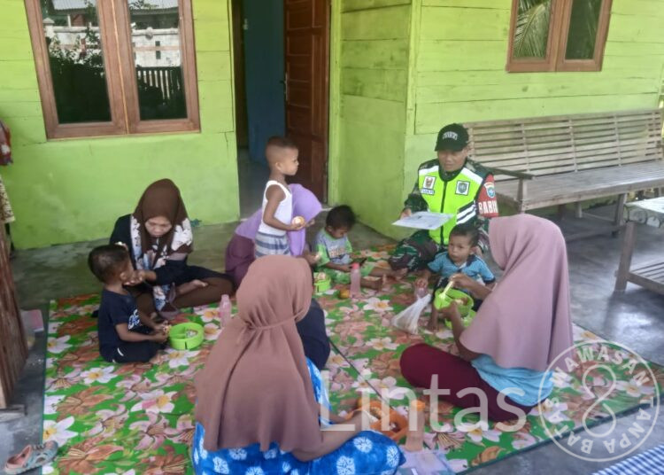 Kerjasama Antara Babinsa Dan Bidan Desa Dalam Upaya Cek Stunting