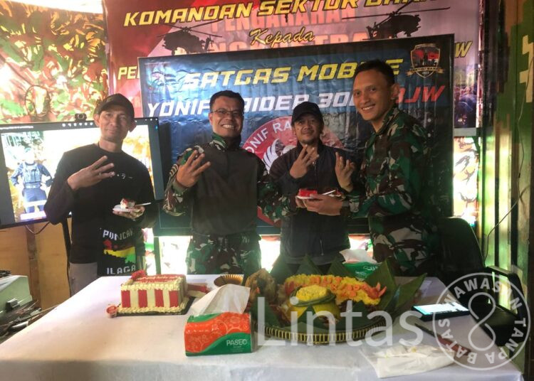 Perayaan Meriah HUT Ke-63 Yonif Raider 300/Brajawijaya Bersama Seluruh APKAM di Papua