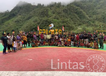 Beri Dukungan Moril Prajurit, Pangdam XII/Tpr Masuk Wilayah Zona Merah di Papua Tengah