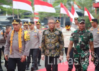 Pangdam XII/Tpr Bersama Forkopimda Dampingi Kunjungan Kerja Kapolri di Satbrimob Polda Kalbar