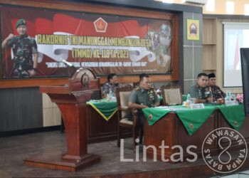 Ikuti Vicon Rakornis TMMD 118, Danrem Wijayakusuma : TMMD Wujud Nyata Kemanunggalan TNI-Rakyat Tingkatkan Kesejahteraan Masyarakat