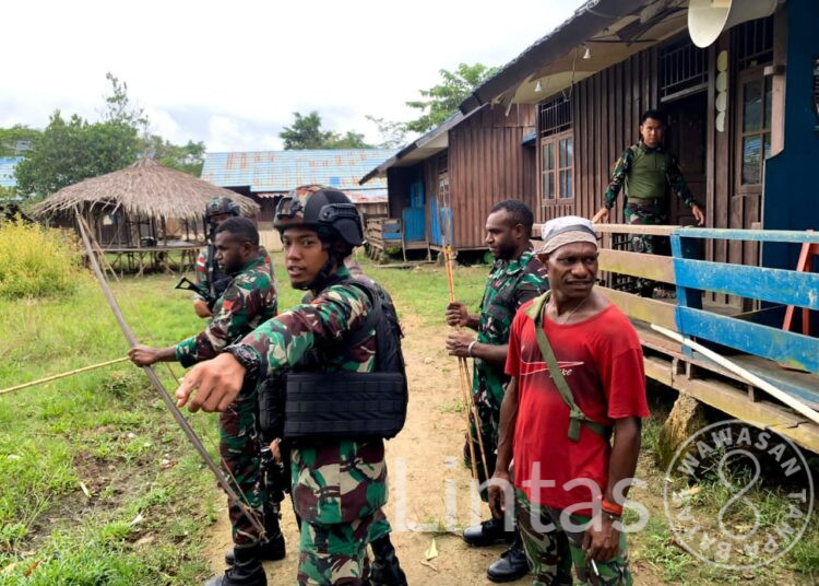 Belajar Jubi, Satgas Yonif 310/KK Mengenal Lebih Dalam Tentang Alat Tradisional Daerah Papua