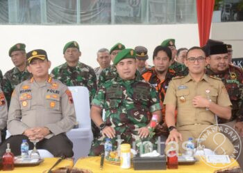 Ciptakan Wilayah Kondusif Jelang Pemilu, Apkam Banyumas Latihan Sispamkota
