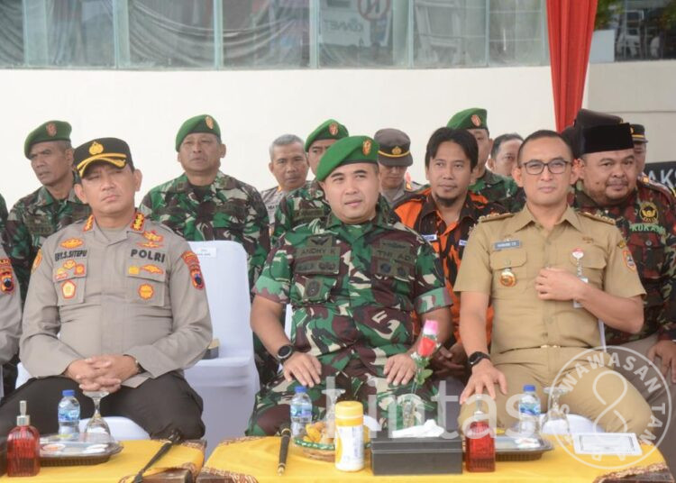 Ciptakan Wilayah Kondusif Jelang Pemilu, Apkam Banyumas Latihan Sispamkota
