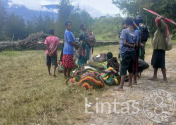 Pasar Dadakan Satgas Mobile Raider 300 Siliwangi di Papua