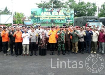 Sebagai Refleksi Sinergitas, Kodim 0613/Ciamis Hadirkan Forkopimda Kab.Ciamis Dan Kota Banjar Untuk Ikuti Apel Gelar Kesiapan Hadapi Bencana