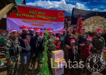 Binter Terpadu Satgas TNI 300 Siliwangi Dalam Bingkai Baksos Kogabwilhan III di Papua