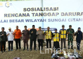 Minimalkan Resiko Bencana, Dandim 0613/Ciamis Beserta Forkopimda Banjar Sosialisasikan Latihan Tanggap Bencana di Daerah Rawan Bencana