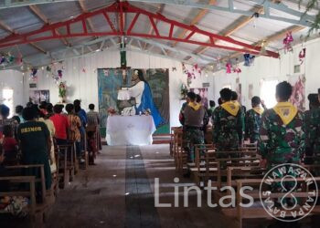 Satgas TNI 300 Siliwangi Laksanakan Ibadah Bersama di Wuloni Papua