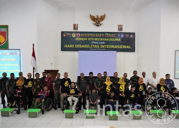Peringati Hari Disabilitas Internasional, Korem 071/Wijayakusuma Pelopori Gerakan Orang Tua Asuh Disabilitas Ganda