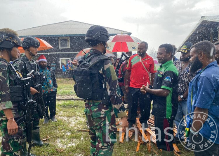 Perayaan Tahun Baru 2024 Satgas TNI 300 Siliwangi Bersama Masyarakat Gome Kab.Puncak Papua