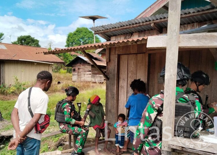 Pelayanan Kesehatan Keliling, Bentuk Perhatian Satgas Yonif 310/KK Akan Kesehatan Warga Pegunungan Bintang