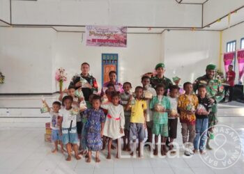 Satgas Yonif 310/KK Turut Sukseskan Camping Paskah di Perbatasan