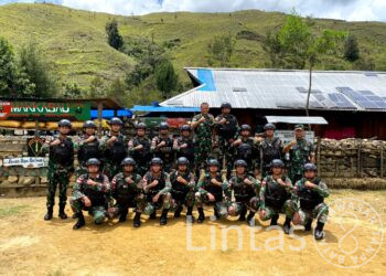 Tim Dalwasops Kodam XVII/Cendrawasih Tinjau Langsung Prajurit Rusa Hitam 721 di Papua Pegunungan