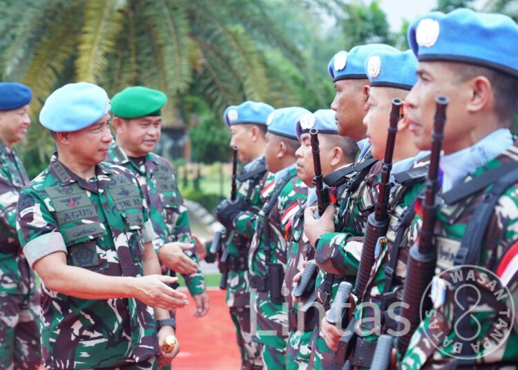 Kasad Dampingi Panglima TNI Terima Kontingen Garuda XXIII-Q/Unifil Purna Tugas