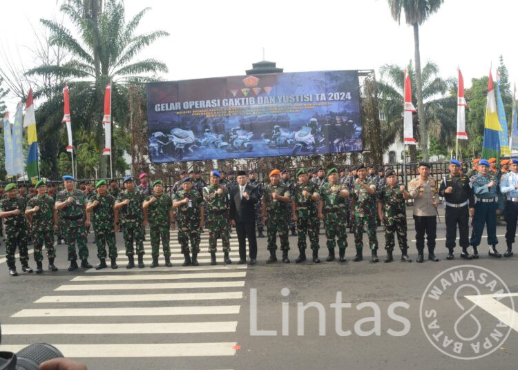 Kaskogartap II/Bdg Pimpin Gelar Opsgaktib Dan Yustisi Polisi Militer TNI