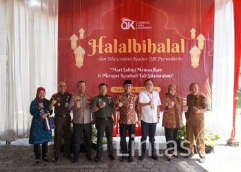 Eratkan Jalinan Silaturahmi Bersama Komponen di Wilayah, Danrem 071/Wijayakusuma Hadiri Acara Halal Bi Halal di OJK Purwokerto