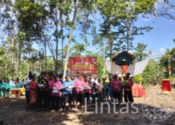 Satgas Yonif 310/KK Hadir Dan Sukseskan Ibadah Padang Peringati Hari Pentakosta