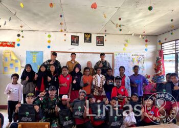 Berikan Edukasi Lewat Fun Games, Cara Satgas Yonif 721/Mks Tingkatkan Minat Belajar Siswa Sekolah Dasar