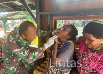 Kembali Satgas Yonif 509 Kostrad Berikan Layanan Kesehatan Untuk Masyarakat Intan Jaya