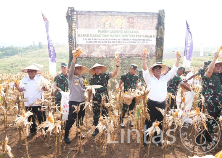 Pangdam III/Siliwangi Dampingi Kasad Panen Raya di Sukabumi