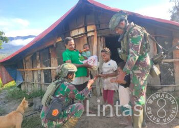 Komsos Satgas Yonif 323 Buaya Putih, Ciptakan Kedamaian Papua