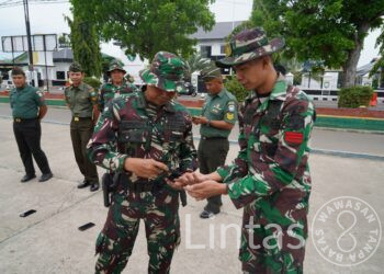 Komitmen Berantas Judi Online, Korem Lilawangsa Razia HP Ratusan Prajurit TNI