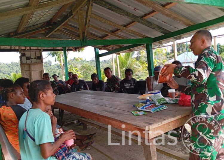 Ciptakan Kemandirian Ekonomi Masyarakat Perbatasan, Satgas Yonif 310/KK Gelar Penyuluhan Pertanian