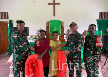 Kepedulian Prajurit Rusa Hitam Bantu Renovasi Tempat Ibadah di Membramo Hulu