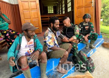 Efektifkan Pelayanan Kesehatan, Satgas Yonif 310/KK Terjun Langsung Ke Masyarakat