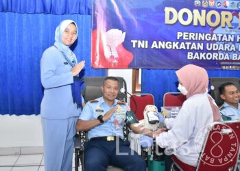 Jelang Peringatan Ke-77 Hari Bakti TNI Angkatan Udara, TNI AU Wilayah Bandung Gelar Donor Darah