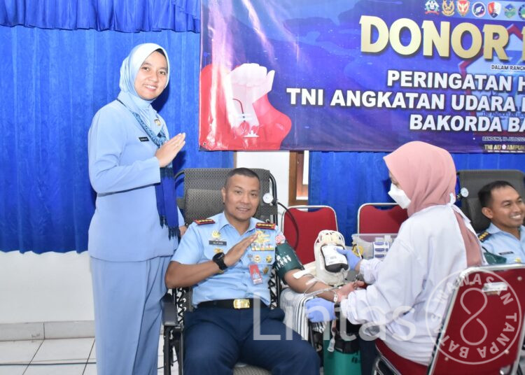 Jelang Peringatan Ke-77 Hari Bakti TNI Angkatan Udara, TNI AU Wilayah Bandung Gelar Donor Darah