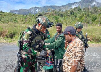Warga Dukung Satgas TNI Amankan Area Pasar Pagi Sugapa