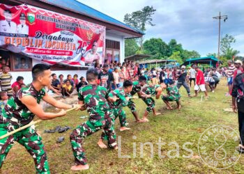 Nuansa Hari Kemerdekaan, Satgas Yonif 310/KK Gelar Ragam Perlombaan
