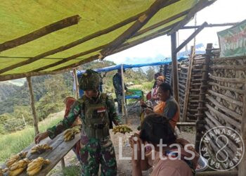 Kurangi Permasalahan Kemiskinan, Satgas Yonif 323 Buaya Putih Gelar Rosita