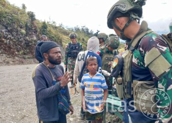 Komsos Satgas Habema Ciptakan Keamanan Wilayah Bilogai