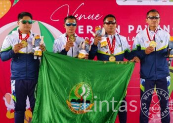 Atlet Terjun Payung Kodam III/Siliwangi Sumbang Emas Pada PON XXI