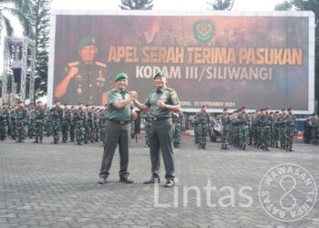 Prajurit Siliwangi Sambut Mayjen TNI Dadang Arif Abdurahman, S.E., M.Si