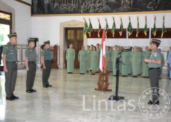 Pangdam III/Siliwangi Terima Laporan Korps Kenaikan Pangkat Pamen