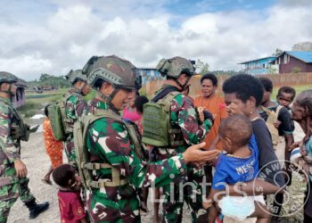 Pelayanan Kesehatan Satgas Habema Disambut Gembira Warga Banggabeak