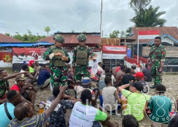 Warga Ulunmu Sambut Gembira Komsos Satgas Habema