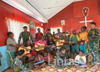 Bantuan Kasad Melalui Satgas Habema Disambut Gembira Warga Otalama