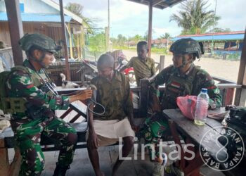 Warga Delpel Bahagia Terima Pengobatan Gratis Satgas Habema