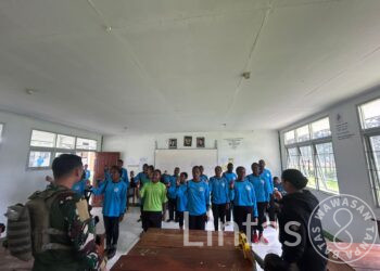 Satgas Habema Bangkitkan Semangat Pemuda Kago Latihan Musik