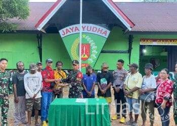 Satgas Yonif 144/JY Gagalkan Peredaran Ganja di Perbatasan RI-PNG, Pelaku & Barang Bukti Diamankan