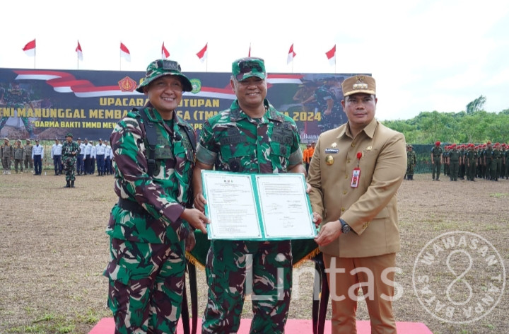 Wakasad Tutup TMMD 122 di Kodim 0906/Kukar